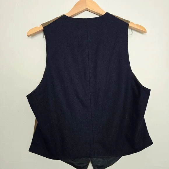 Vintage Mens Pendleton Western Americana Suede Leather Vest Sz M Ranch USA - Picture 7 of 9